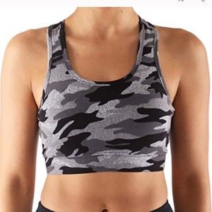 Camouflage black and gray sports b…